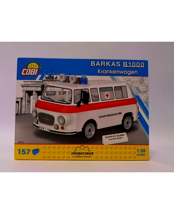 COBI 24595 Youngtimer BARKAS B1000 Krankenwagen 157 klocków