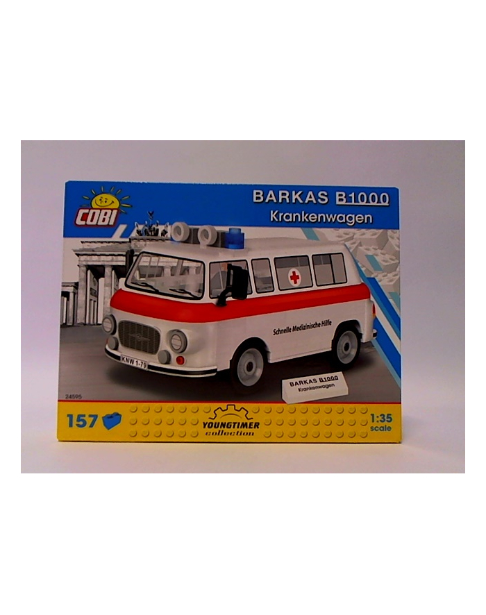 COBI 24595 Youngtimer BARKAS B1000 Krankenwagen 157 klocków główny