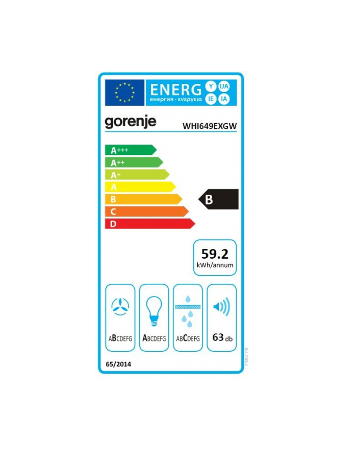 gorenje Okap kominowyWHI649EXGW główny