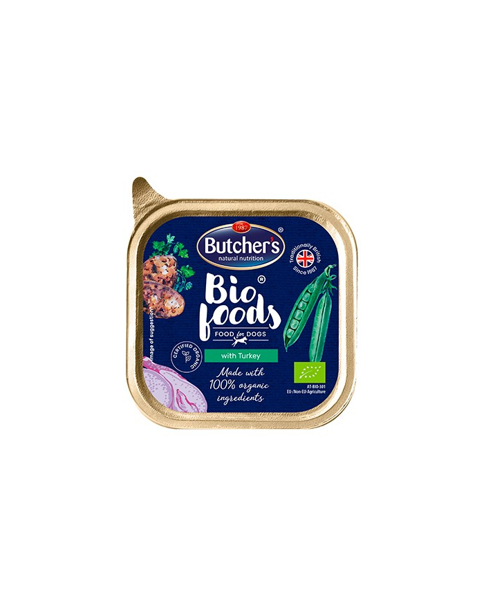 BUTCHER'S BIO Karma dla psa z indykiem 150g główny