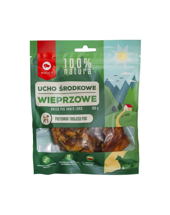 MACED Przysmak dla psa - ucho środkowe 100g główny