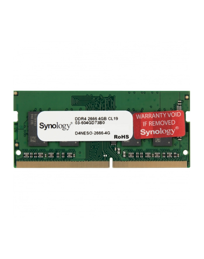 synology Pamięć DDR4 non-ECC Unbuffered SODIMM D4NESO-2666-4G 266Mhz 1,2V główny