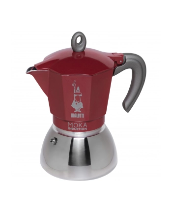 Bialetti kawiarka New Moka Induction 6tz czerwona nr 1