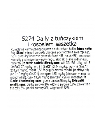 ALMO NATURE Daily Menu Tuńczyk z łososiem 70g