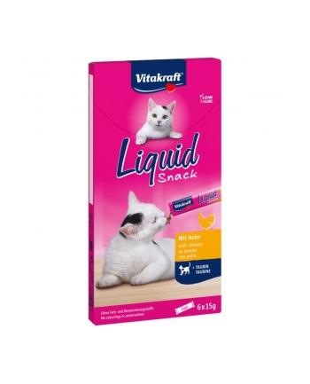 VITAKRAFT Cat Liquid Snack - przysmak dla kota w płynie: kurczak  tauryna 6 szt nr 2