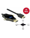 DELOCK 3 in 1 monitor Cable with USB-C/DisplayPort/mini DisplayPort in to HDMI out with 4K 60Hz - nr 1