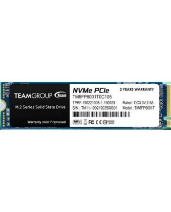 TEAM GROUP MP33 Pro 1TB PCIe Gen3 x4 NVMe M.2 SSD 2100/1700 MB/s