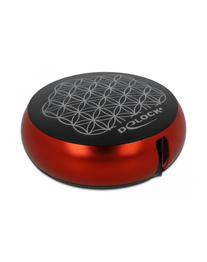 DELOCK cable USB-A/M to USB-C/M 2.0 black/red retractable 92cm główny