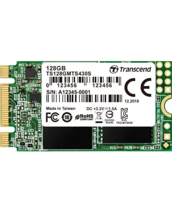 transcend Dysk SSD 430S 128GB 2242 M.2 SATA III 6Gb/s nr 1