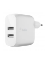 belkin Podwójna ładowarka ścienna Boost Charge 12W x2 Biała - nr 4