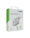 belkin Podwójna ładowarka ścienna Boost Charge 12W x2 Biała - nr 6