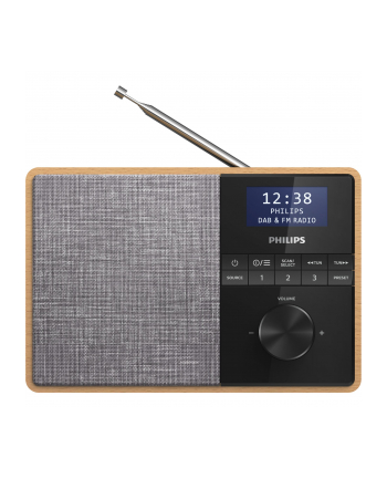 Philips TAR5505 / 10, radio (brown / silver, FM, DAB, Bluetooth)