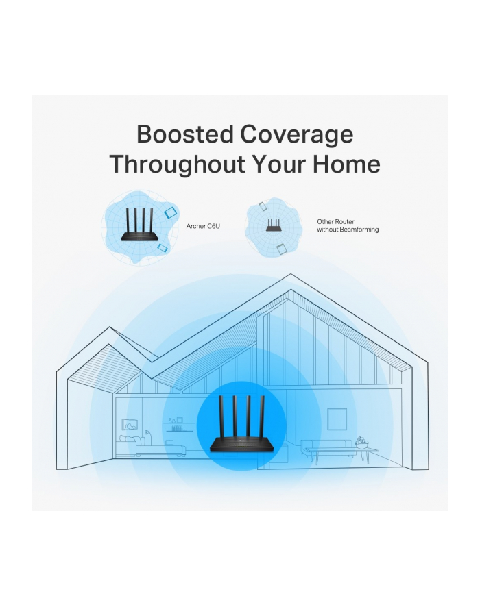tp-link Archer C6U router AC1200 1WAN 4LAN 1USB główny