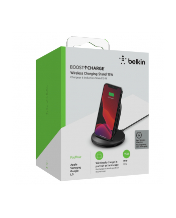 belkin Ładowarka z podstawą 15W Wireless Charging Stand Czarna