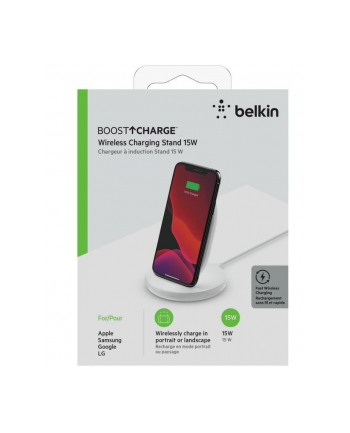 belkin Podstawka ładująca bezprzewodowa 15W  biała