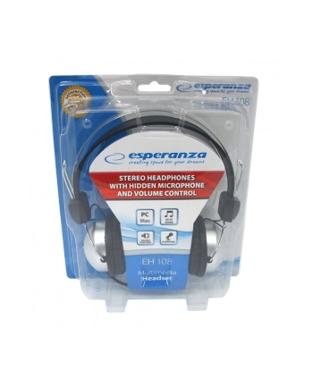 SŁUCHAWKI ESPERANZA MIKR. REG. GŁOŚ. STEREO EH108 nr 1