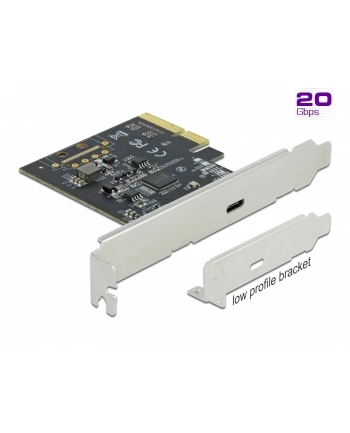 DeLOCK PCIe x4> 4x external SuperSpeed USB 20 Gbps (USB 3.2 Gen 2x2) USB Type-C nr 1
