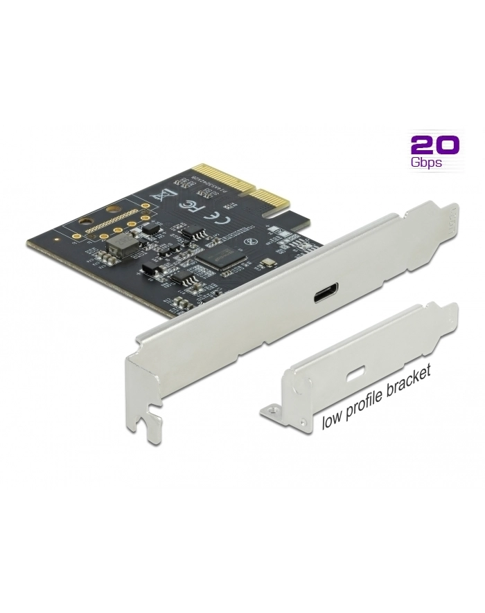 DeLOCK PCIe x4> 4x external SuperSpeed USB 20 Gbps (USB 3.2 Gen 2x2) USB Type-C główny