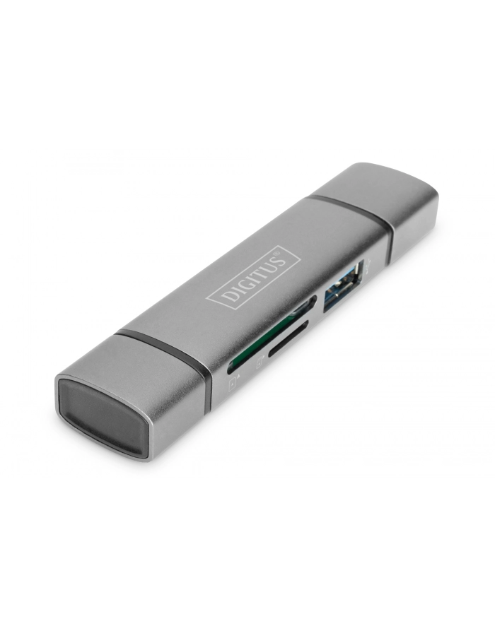 Digitus Dual Card Reader USB-C / USB 3.0, OTG, card reader główny