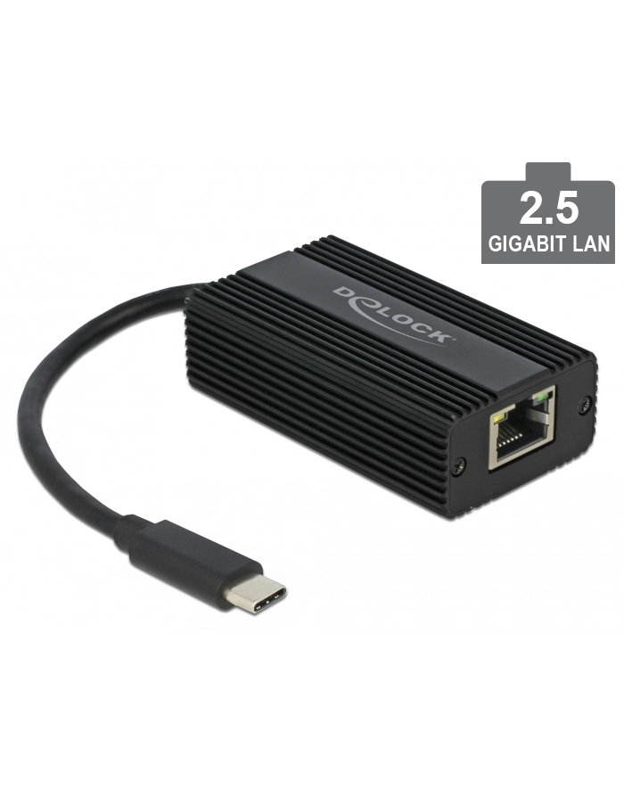 DeLOCK Adap. USB 3.0 Type-C> 2.5 RJ45 Gigabit LAN główny