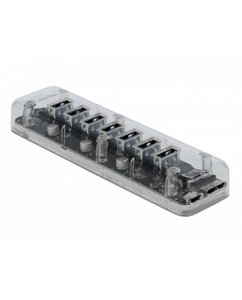 DeLOCK 64088 interface hub USB 3.2 Gen 1 (3.1 Gen 1) Micro-B 5000 Mbit/s Transparent, USB hub