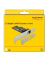 DeLOCK 89564 networking card Ethernet 2500 Mbit/s Internal, Network adapter - nr 27