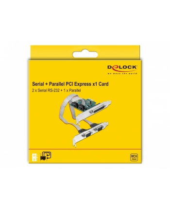 DeLOCK 90413 interface cards/adapter Parallel, RS-232 Internal