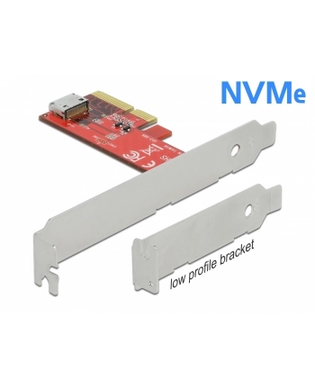 DeLOCK PCIe x4> 1x int. OCuLink SFF-8612 Low Profile Form Factor