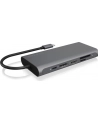 ICY BOX IB-DK4050-CPD USB 3.2 Gen 1 (3.1 Gen 1) Type-C 5000 Mbit/s Anthracite, Docking station - nr 17
