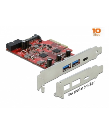 DeLOCK PCIe x4> 1x USB-C / 2xUSB-A / 1xUSB3.0 nr 1