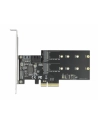 DeLOCK PCIe 3P SATA + M.2 KeyB x4 LP 90499 - nr 1