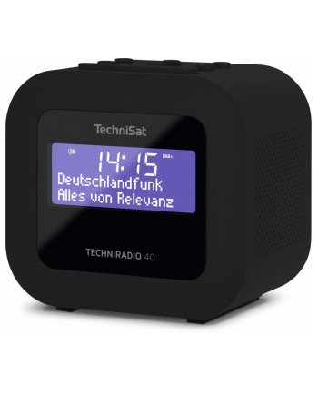 TechniSat TECHNIRADIO 40, radio alarm clock (black, FM, DAB / DAB +, USB)