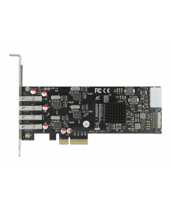 DeLOCK PCIe x4> 4x external SuperSpeed USB (USB 3.2 Gen 1) USB Type-A