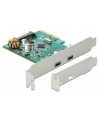 DeLOCK PCIe x4> 2xext SuperS. USB 10Gbps (USB 3.1 Gen 2) USB Type-C feMałe - nr 1