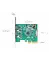 DeLOCK PCIe x4> 2xext SuperS. USB 10Gbps (USB 3.1 Gen 2) USB Type-C feMałe - nr 9