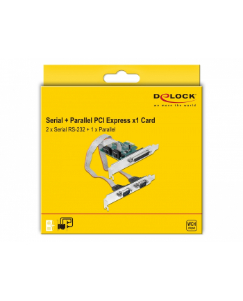 DeLOCK 90413 interface cards/adapter Parallel, RS-232 Internal
