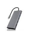 ICY BOX IB-DK4050-CPD USB 3.2 Gen 1 (3.1 Gen 1) Type-C 5000 Mbit/s Anthracite, Docking station - nr 28