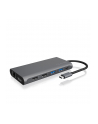ICY BOX IB-DK4050-CPD USB 3.2 Gen 1 (3.1 Gen 1) Type-C 5000 Mbit/s Anthracite, Docking station - nr 9
