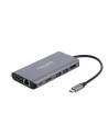 DeLOCK USB-C docking station 4K - HDMI / DP / USB 3.0 / SD / LAN / PD 3.0 - nr 8