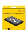 DeLOCK 42610 storage drive enclosure 2.5'' HDD/SSD enclosure Black, Drive cases - nr 12