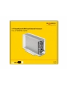 DeLOCK 42624 storage drive enclosure 2.5/3.5'' HDD/SSD enclosure Transparent, Drive cases - nr 1