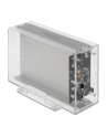 DeLOCK 42624 storage drive enclosure 2.5/3.5'' HDD/SSD enclosure Transparent, Drive cases - nr 21