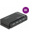 DeLOCK DisplayPort 1.4 Switch 2 x 2 DisplayPort in to 1 x 2 DisplayPort out 8K, DisplayPort Switch (black) - nr 24