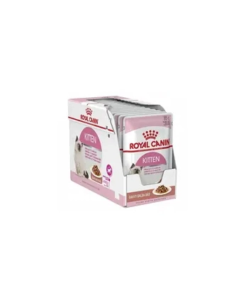 Royal Canin Cat Kitten Food Jelly Pouch 12 x 85g nr 1