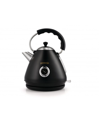 Gorenje Kettle K17CLBK Electric, 2200 W, 1.7 L, Plastic and metal, Black, 360° rotational base nr 1