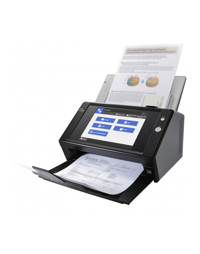 Skaner dokumentów Fujitsu N7100E IMAGE network scanner A4 / szybkość skanowania 25 ppm, rozdzielczość 600dpi, Duplex, GLAN główny