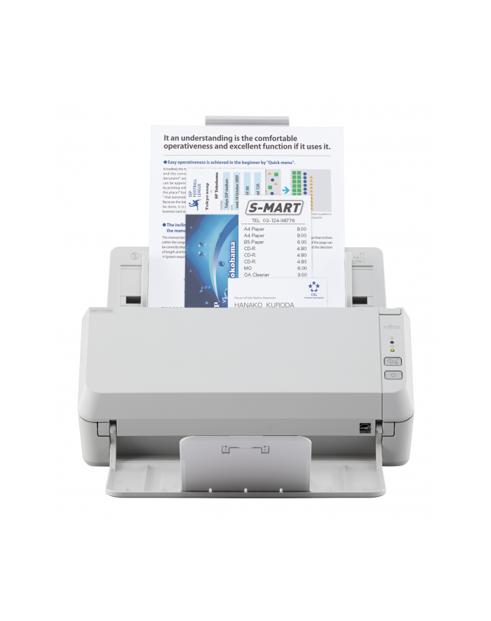 Skaner dokumentów A4 Fujitsu SP-1125N / szybkość skanowania 25 ppm,rozdzielczość 600dpi, USB3.2, GLAN, Duplex główny