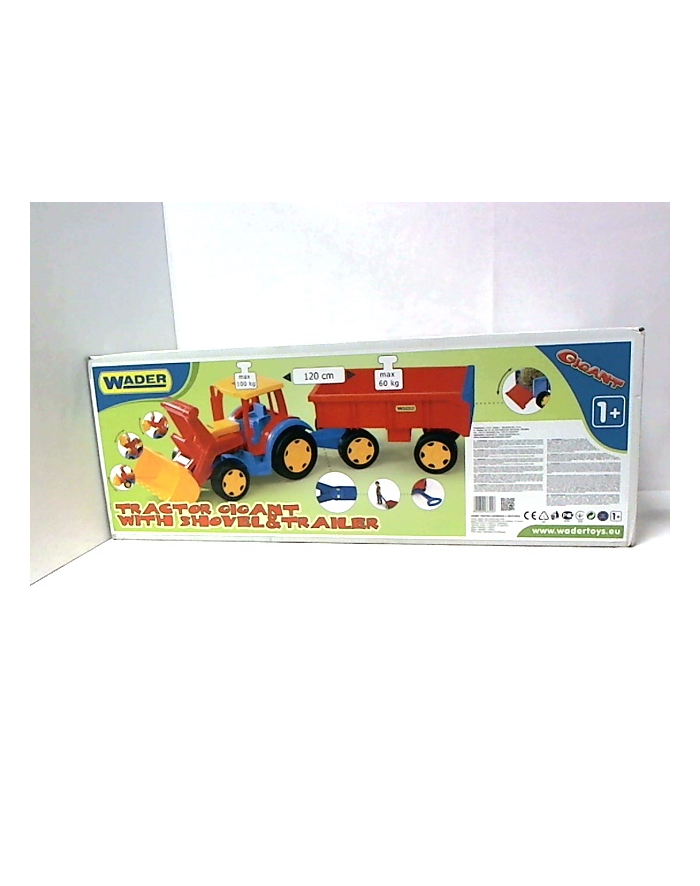 WADER Gigant Traktor+łycha z przyczepą 66300 63008 główny