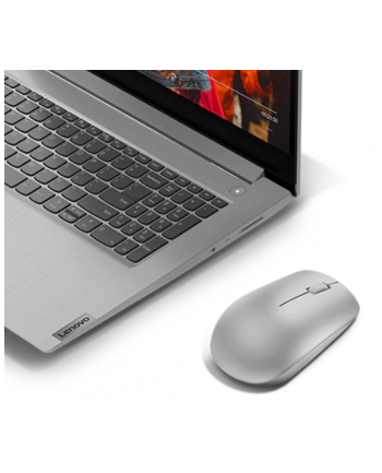 Lenovo Wireless Mouse 530 Optical Mouse, Platinum Grey, 2.4 GHz Wireless via Nano USB