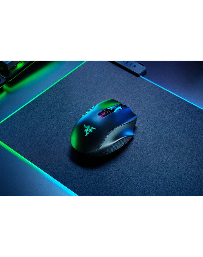 Razer Gaming Mouse Naga Pro RGB LED light, Wireless connection, Optical mouse, Black, 2.4 GHz USB receiver, Bluetooth główny